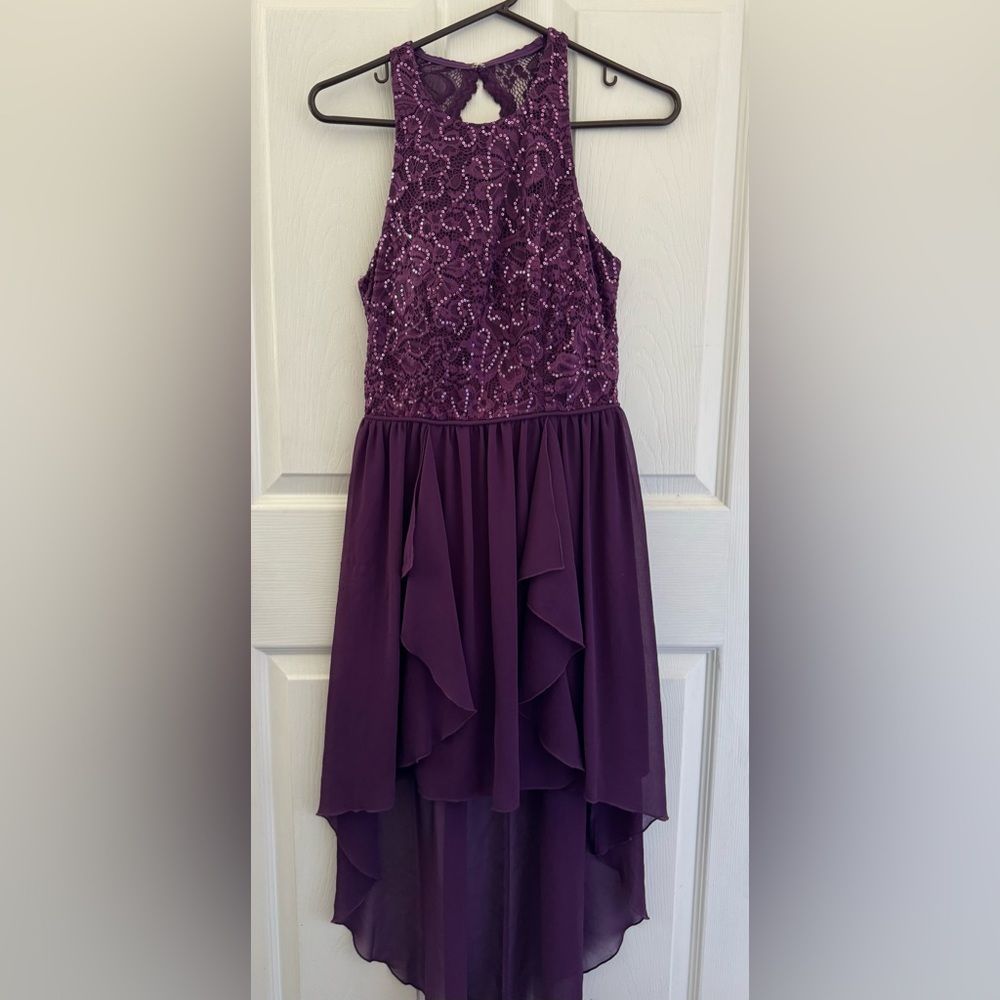 City Studio Layered Purple Dress